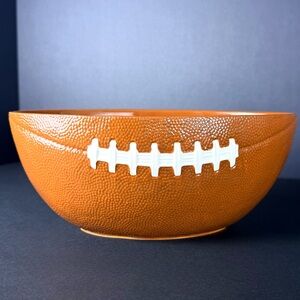Vintage Festive Novelty Hallmark Textured Football Deep serving bowl